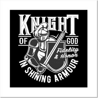 Knight Of God Warrior Fighter For Jesus Christ Posters and Art